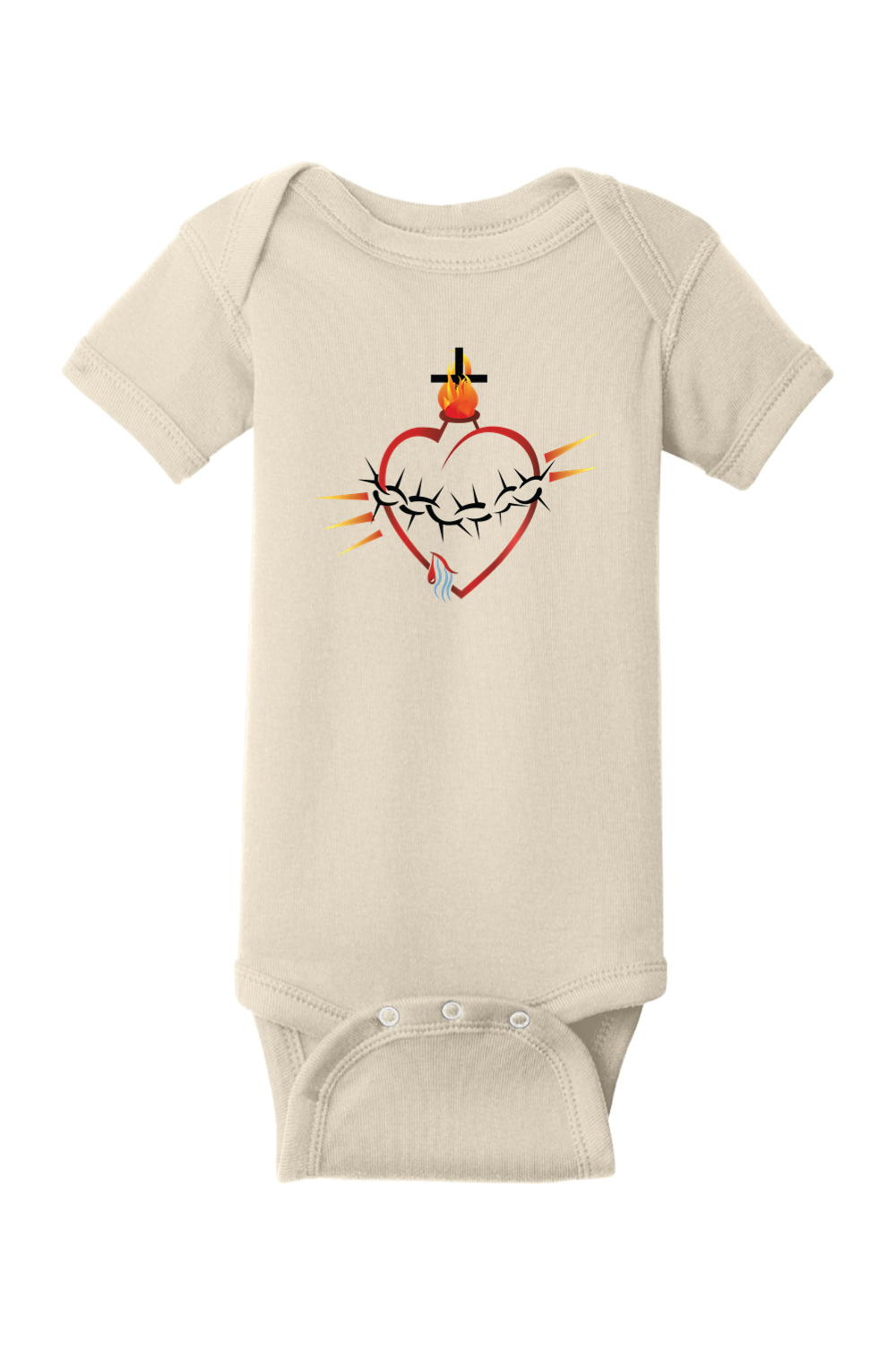 Sacred Heart of Jesus Baby Onesie