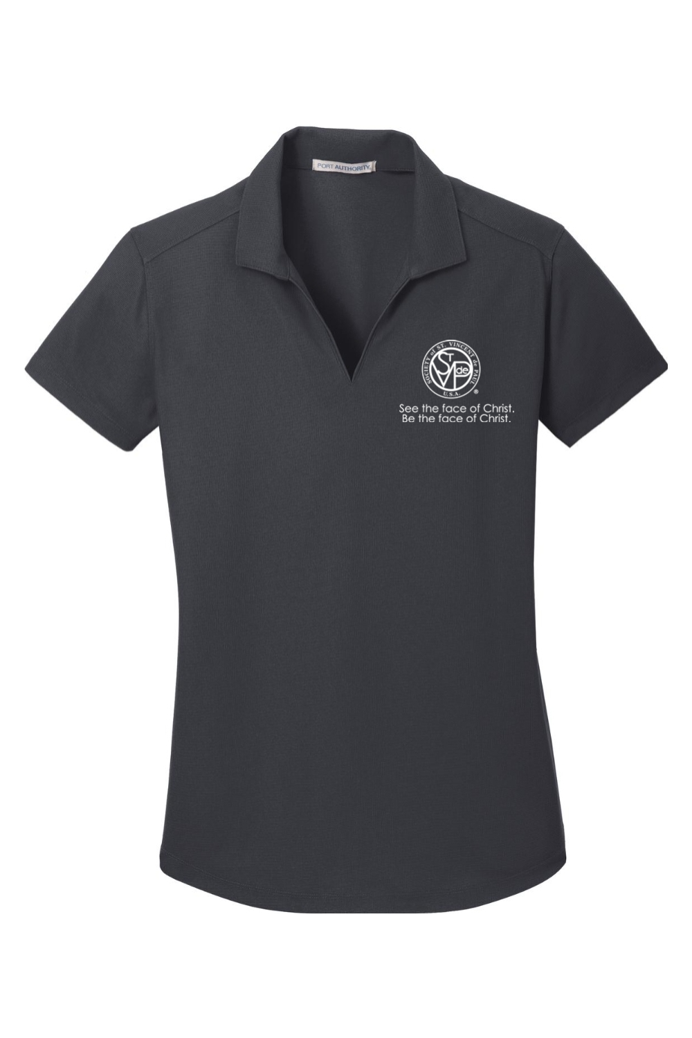 SVdP See the Face of Christ Ladies Dry Zone Grid Polo