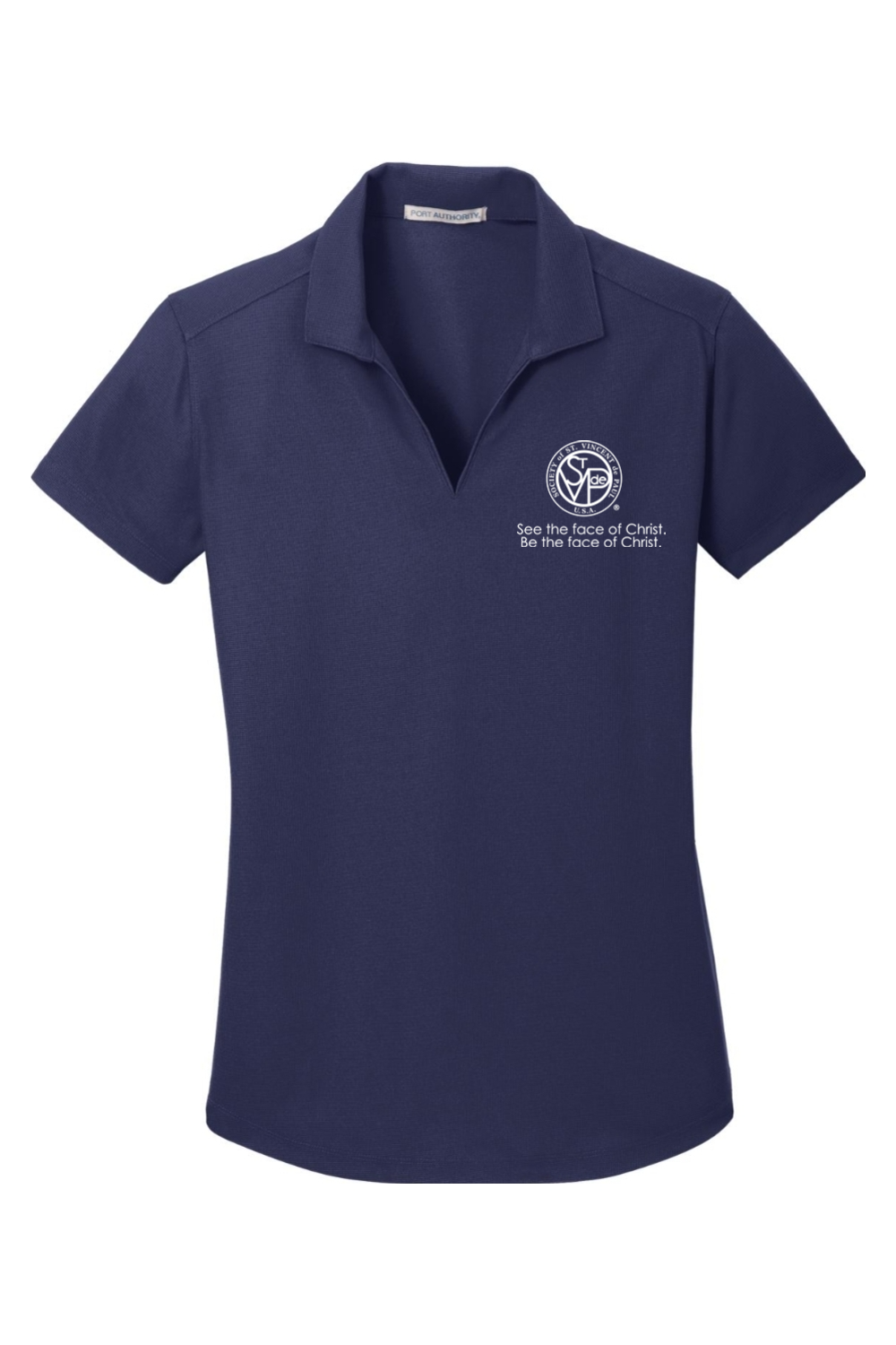 SVdP See the Face of Christ Ladies Dry Zone Grid Polo