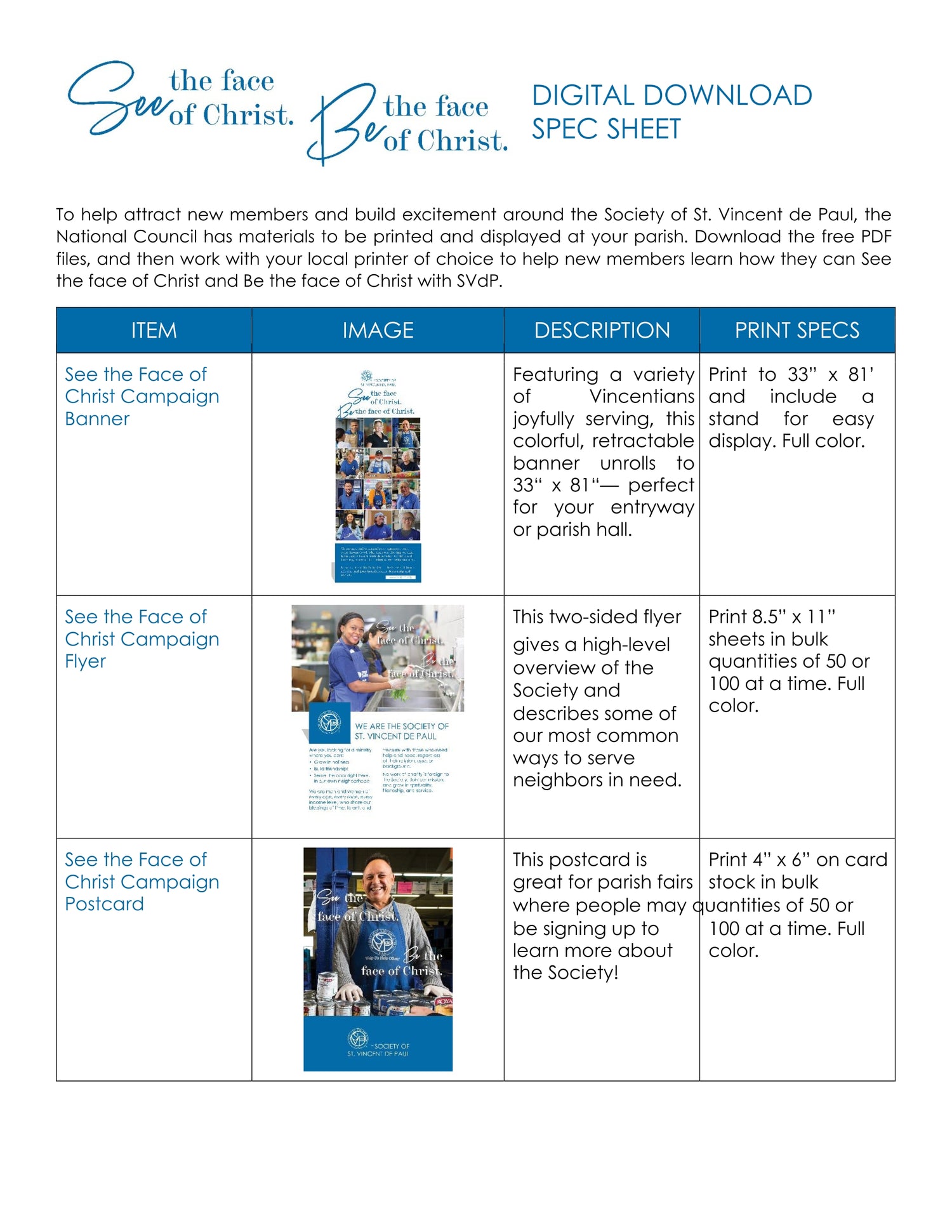 Digital Download Spec Sheet