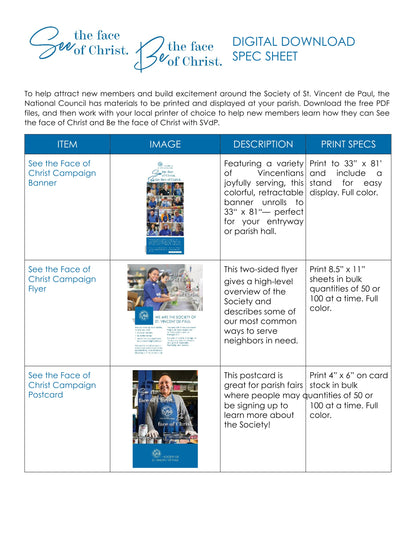 Digital Download Spec Sheet