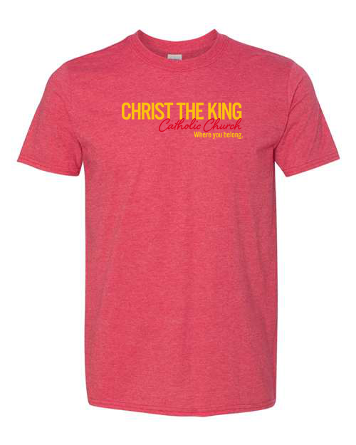 Christ the King - 90210 Block T-Shirt Red