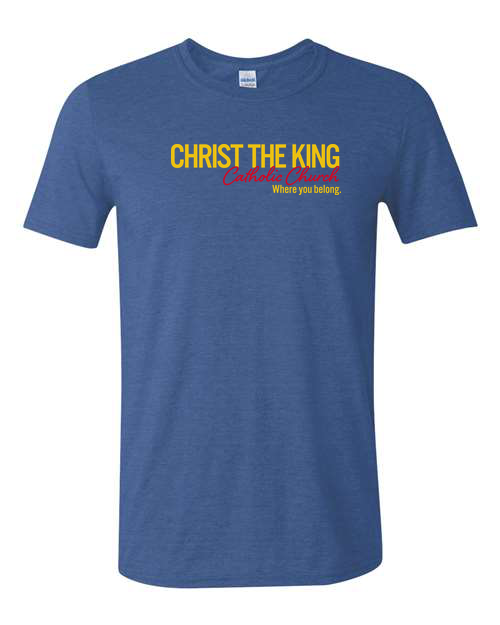 Christ the King - 90210 Block T-Shirt Royal Blue