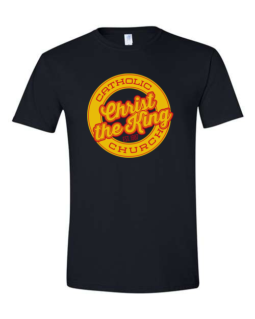 Christ the King - 90210 Circle Logo T-Shirt Black