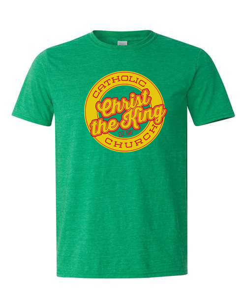 Christ the King - 90210 Circle Logo T-Shirt Irish Green