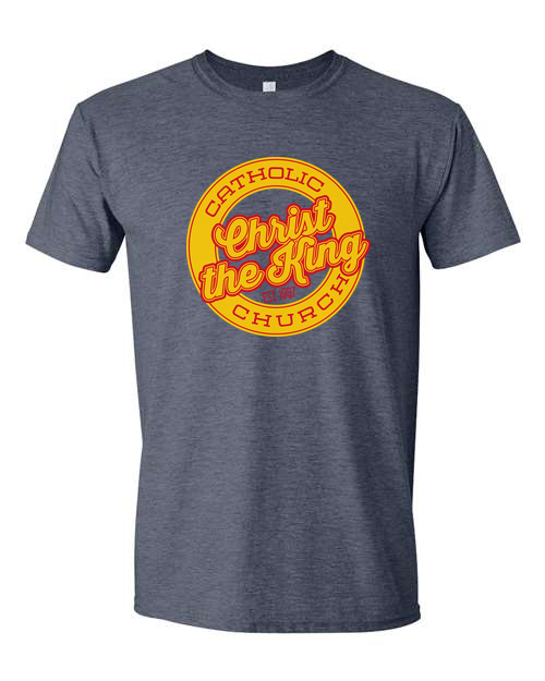 Christ the King - 90210 Circle Logo T-Shirt Navy