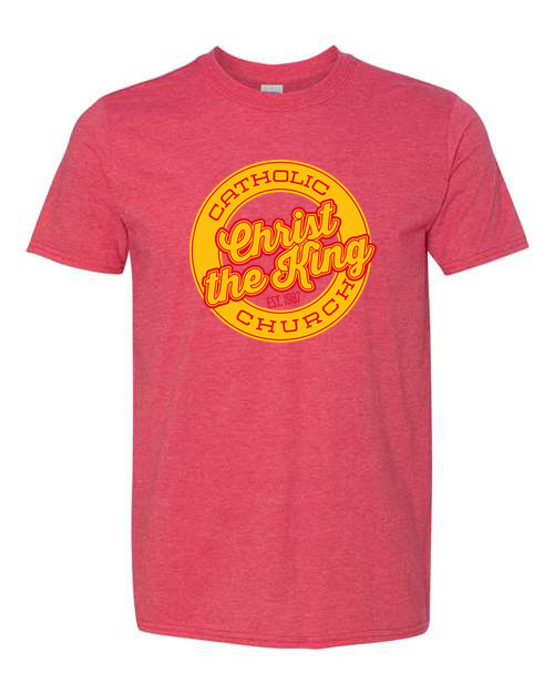 Christ the King - 90210 Circle Logo T-Shirt Red