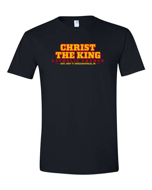 Christ the King - 90210 Collegiate T-Shirt Black