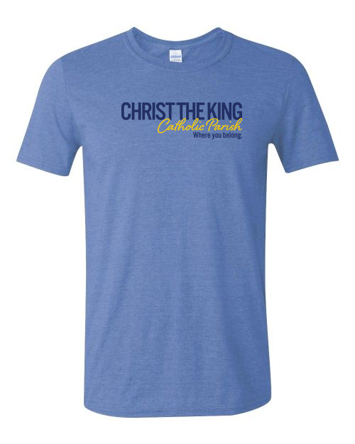 Christ the King Parish - 04976 Block T-Shirt Royal Blue