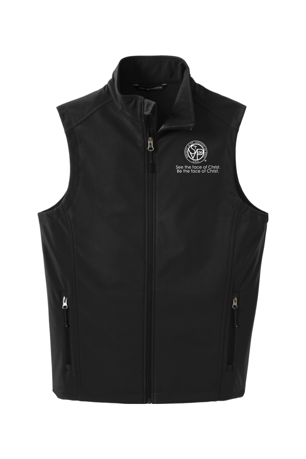 SVDP See the Face of Christ Soft Shell Vest