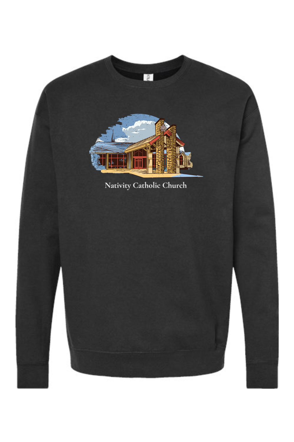 Nativity 46239 Building Crewneck Sweatshirt