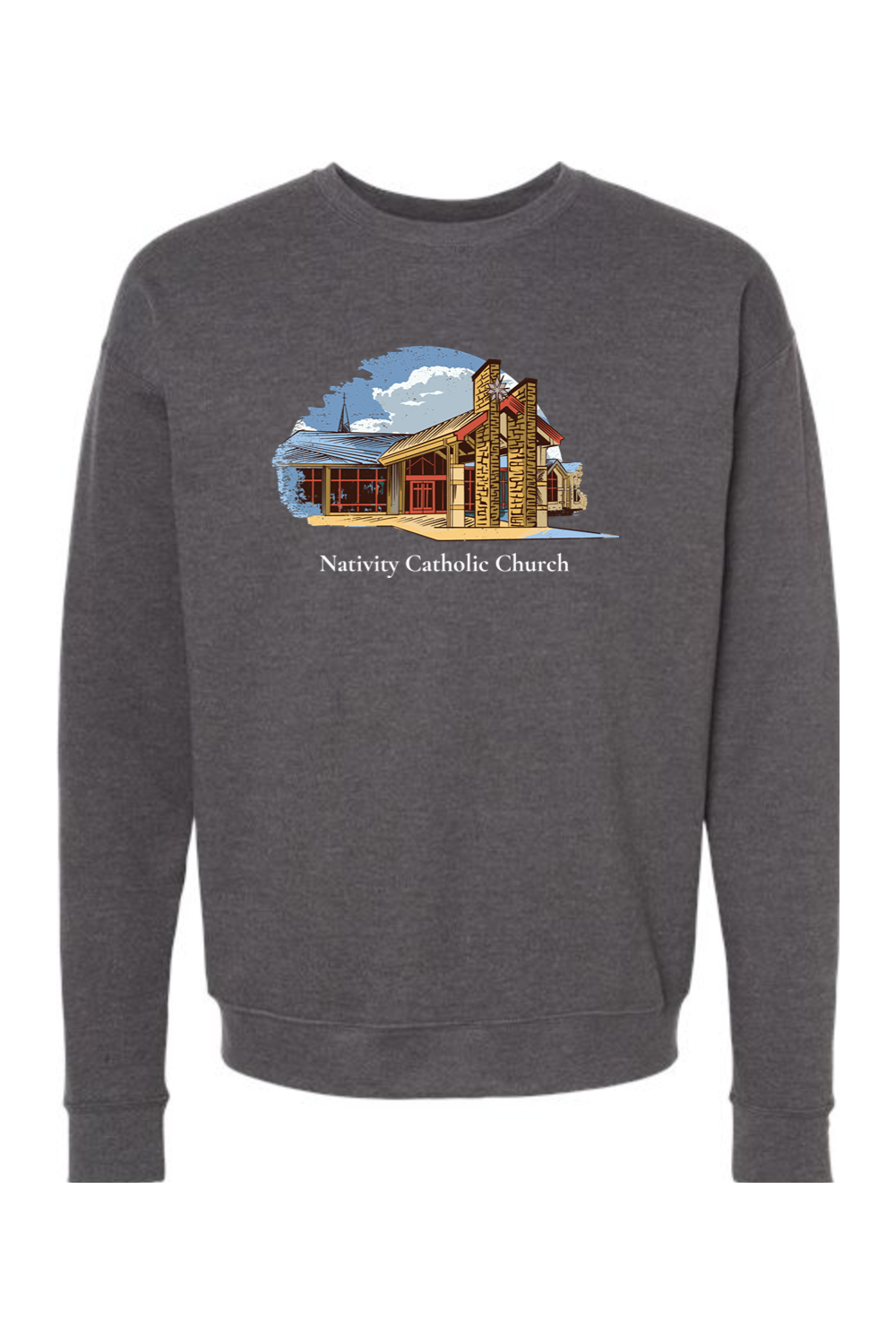 Nativity 46239 Building Crewneck Sweatshirt