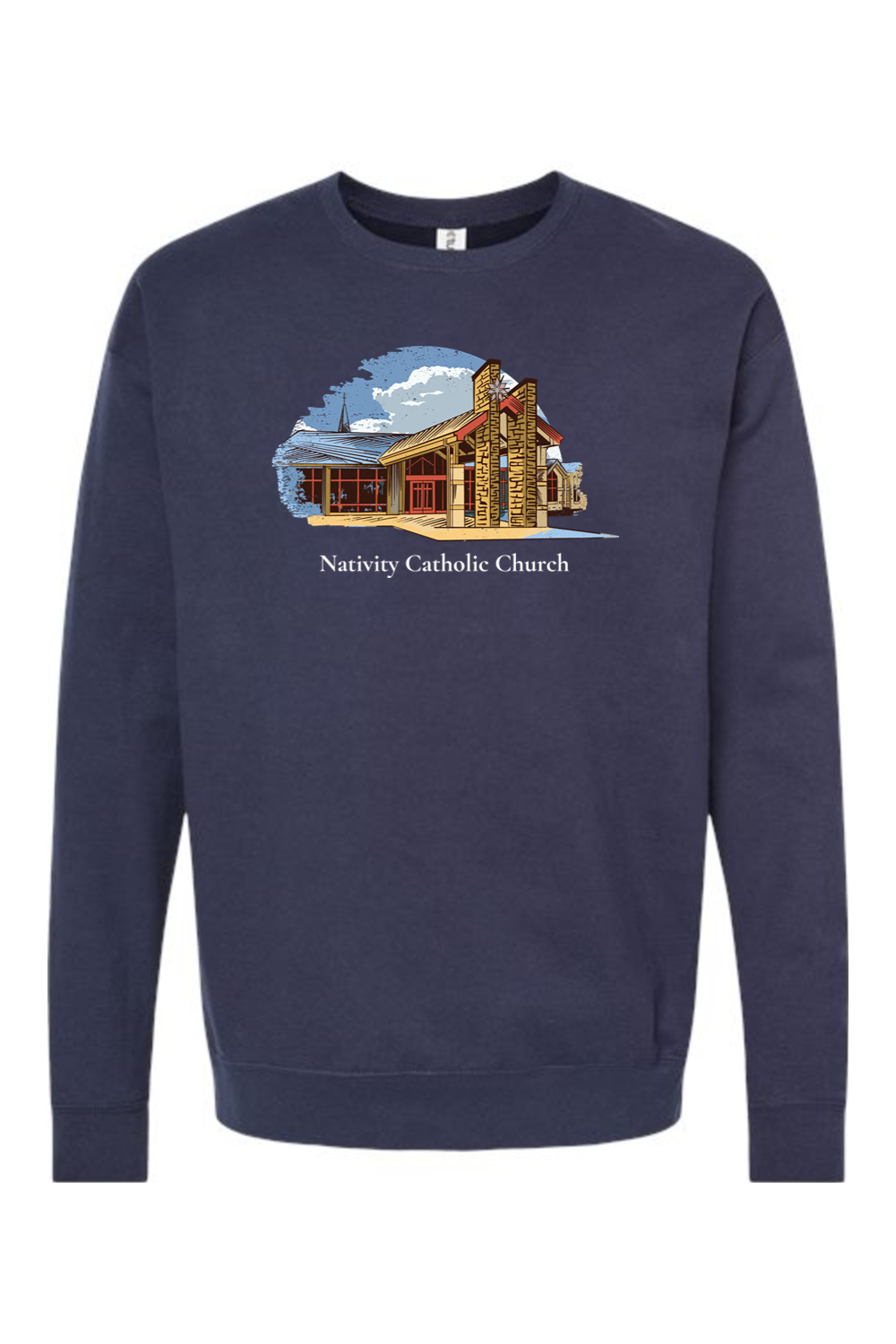 Nativity 46239 Building Crewneck Sweatshirt