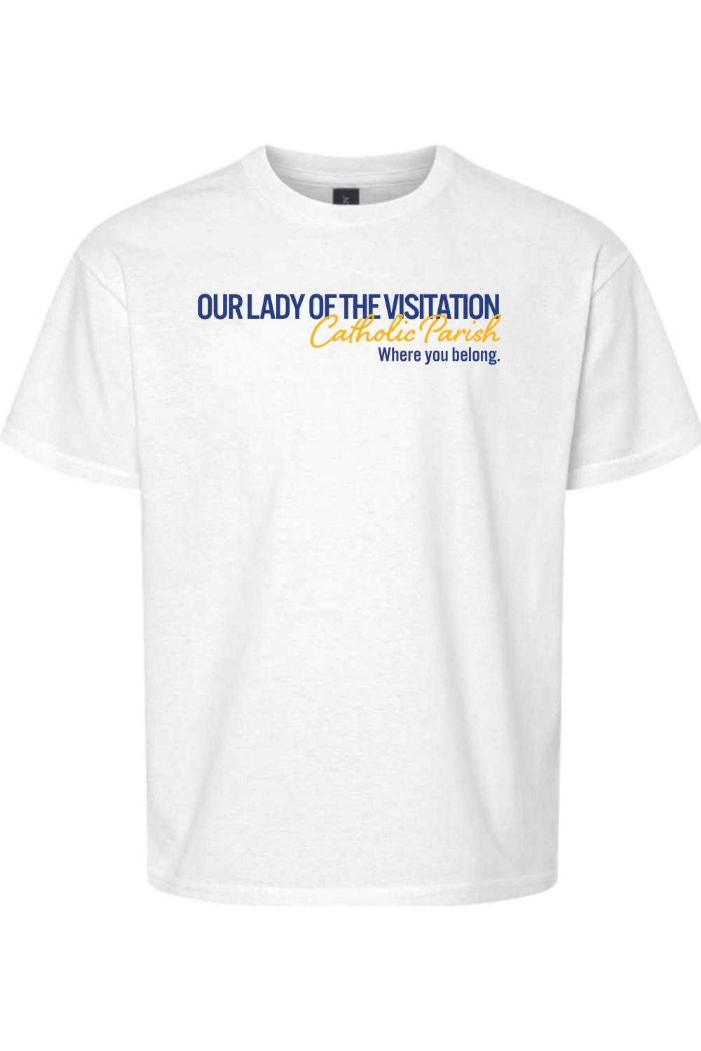 Our Lady of the Visitation Block Youth T-Shirt