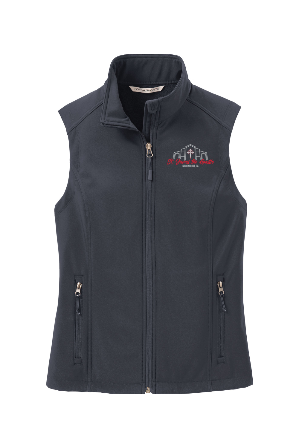 St. James the Apostle Ladies Soft Shell Vest