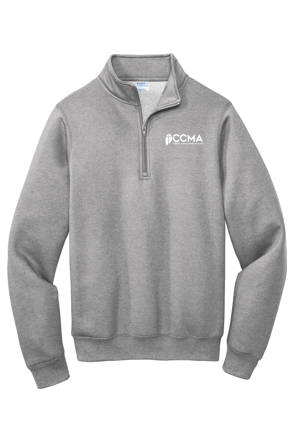 CCMA White Logo Fleece 1/4-Zip Pullover Sweatshirt