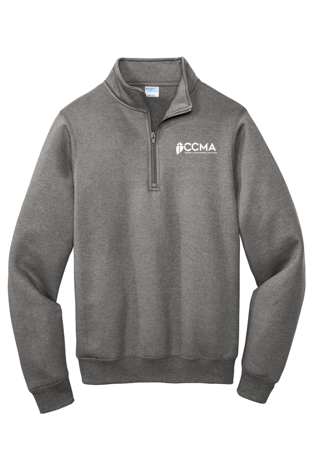 CCMA White Logo Fleece 1/4-Zip Pullover Sweatshirt