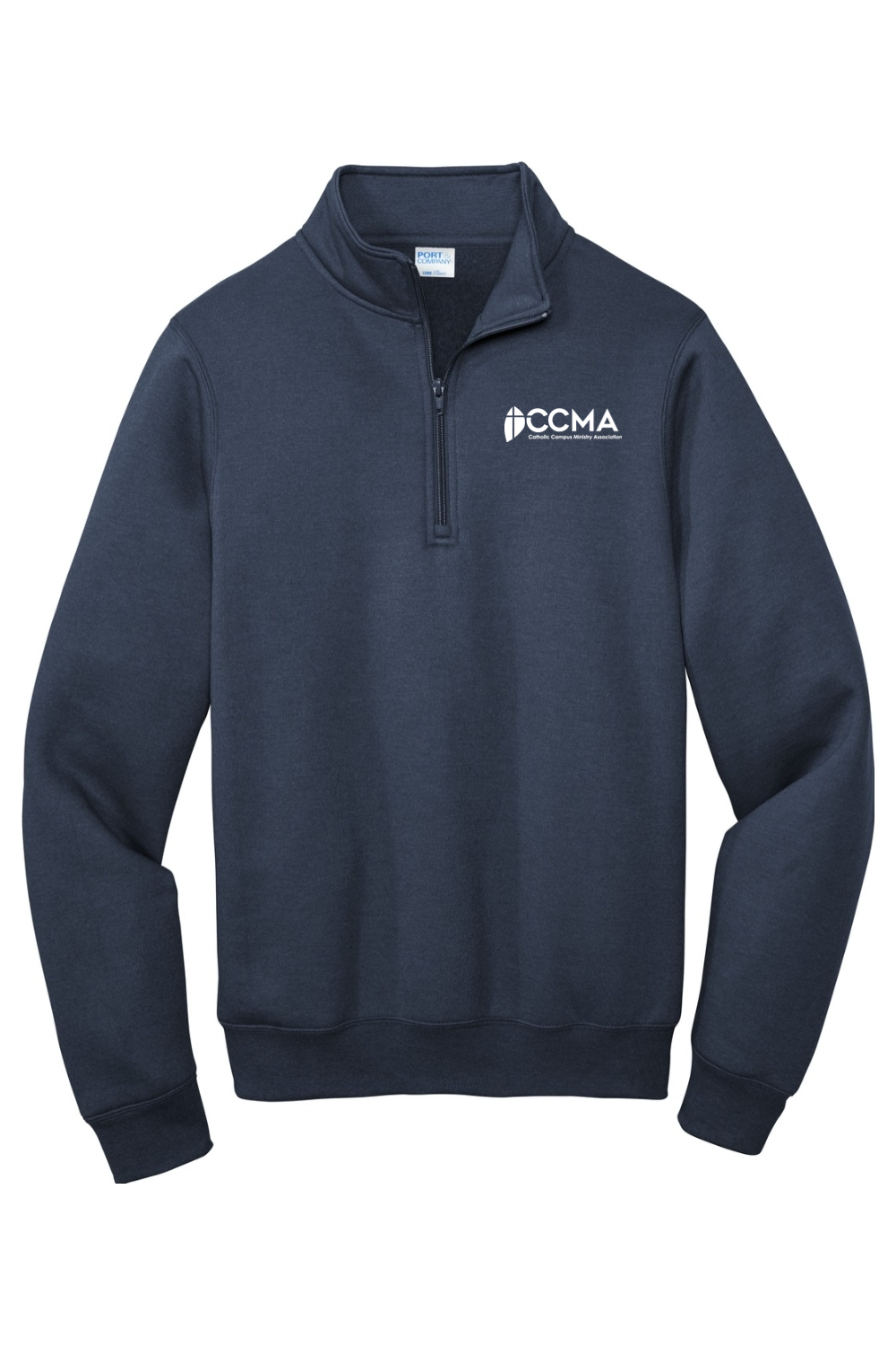 CCMA White Logo Fleece 1/4-Zip Pullover Sweatshirt