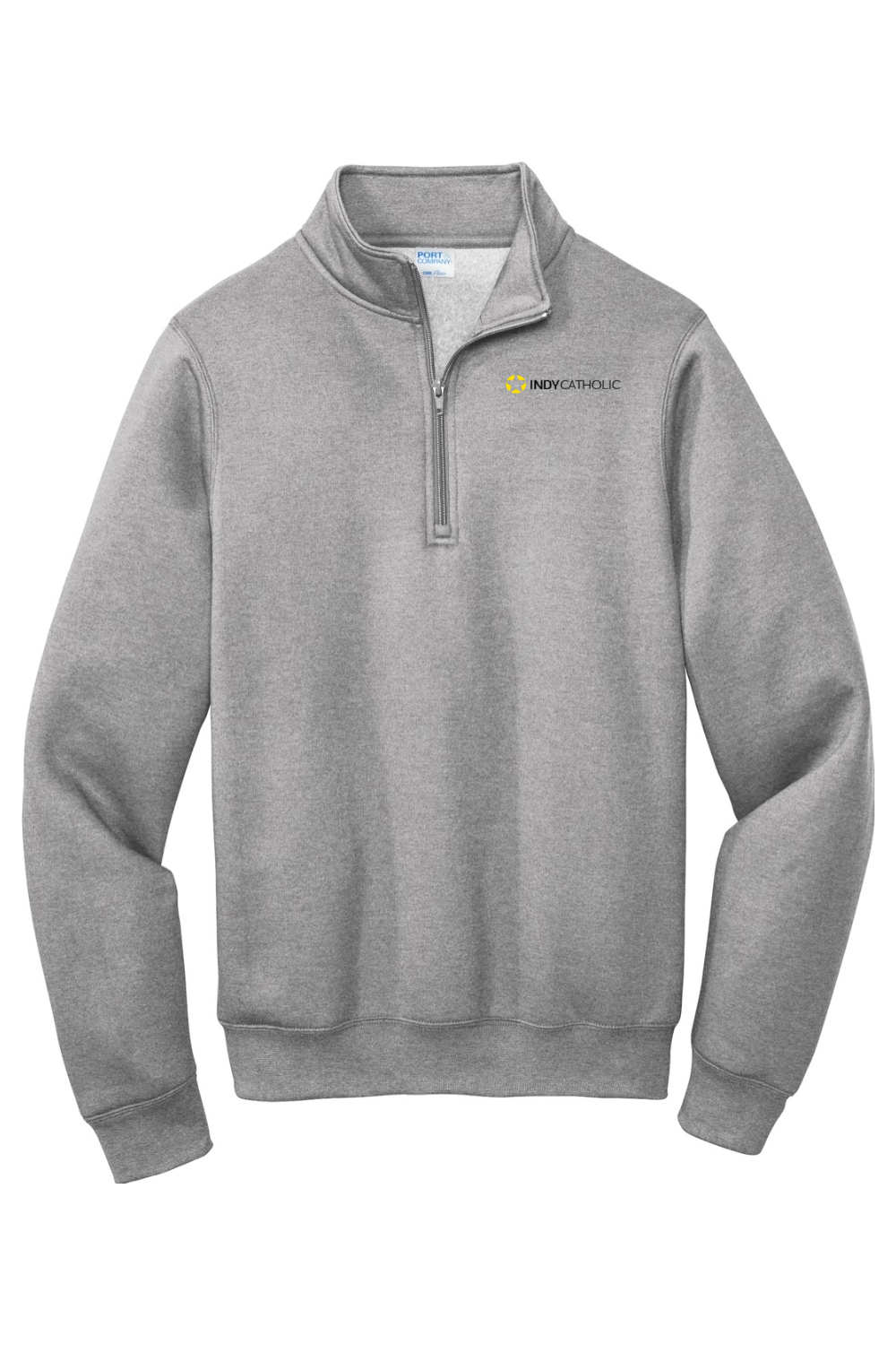 IndyCatholic Left Chest Black Quarter Zip