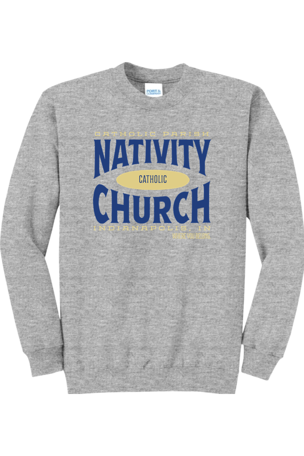 Nativity Catholic Church 46239 Crewneck Sweatshirt