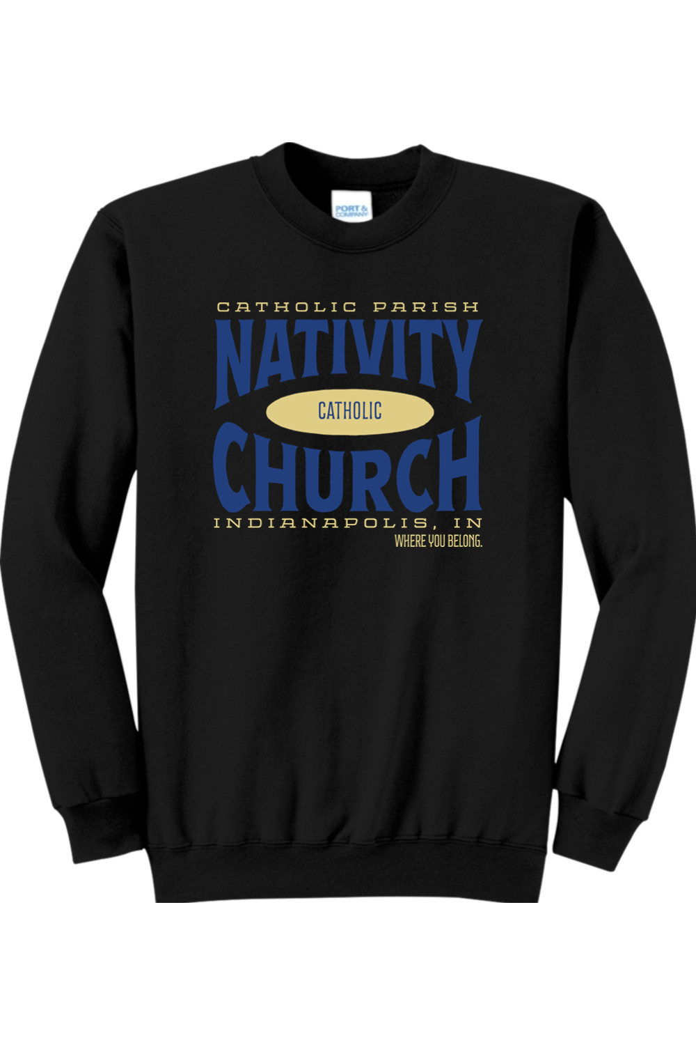 Nativity Catholic Church 46239 Crewneck Sweatshirt