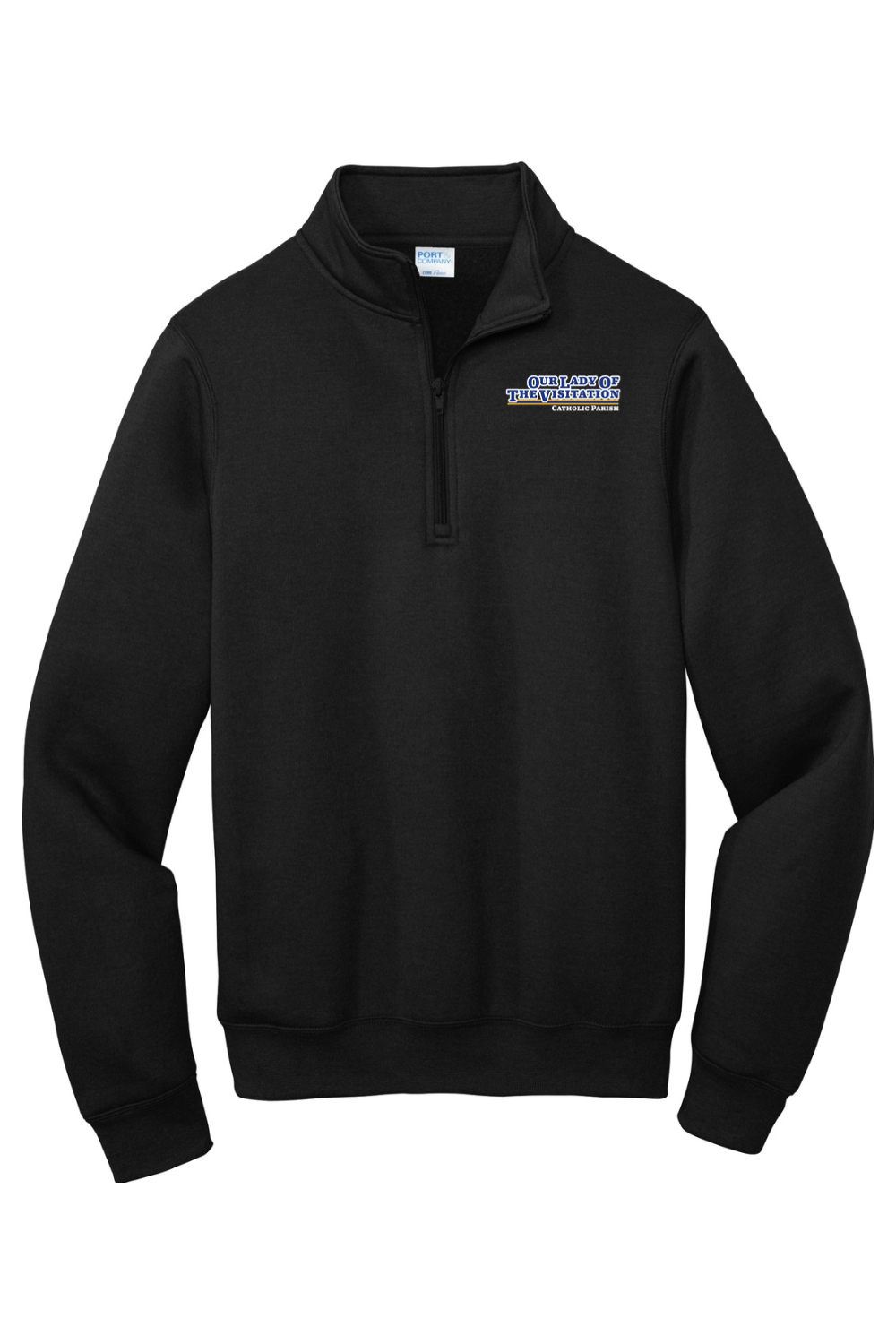 Our Lady of the Visitation Bold Left Chest Quarter Zip
