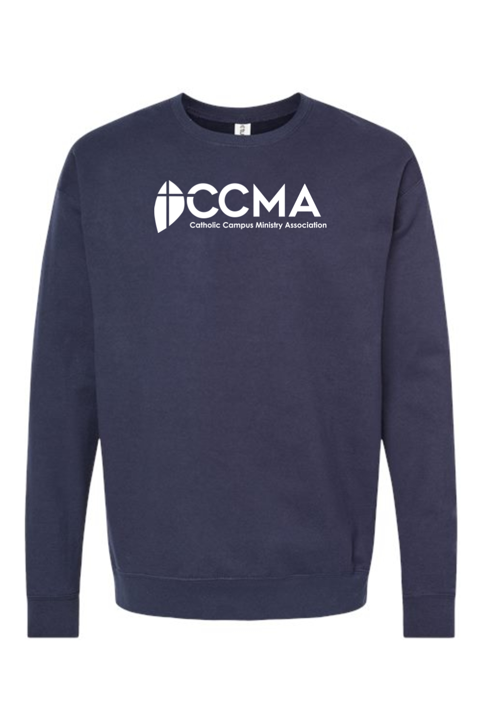 CCMA White Logo Fleece Crewneck Sweatshirt