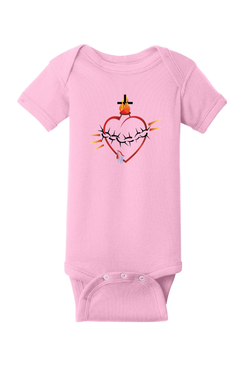 Sacred Heart of Jesus Baby Onesie