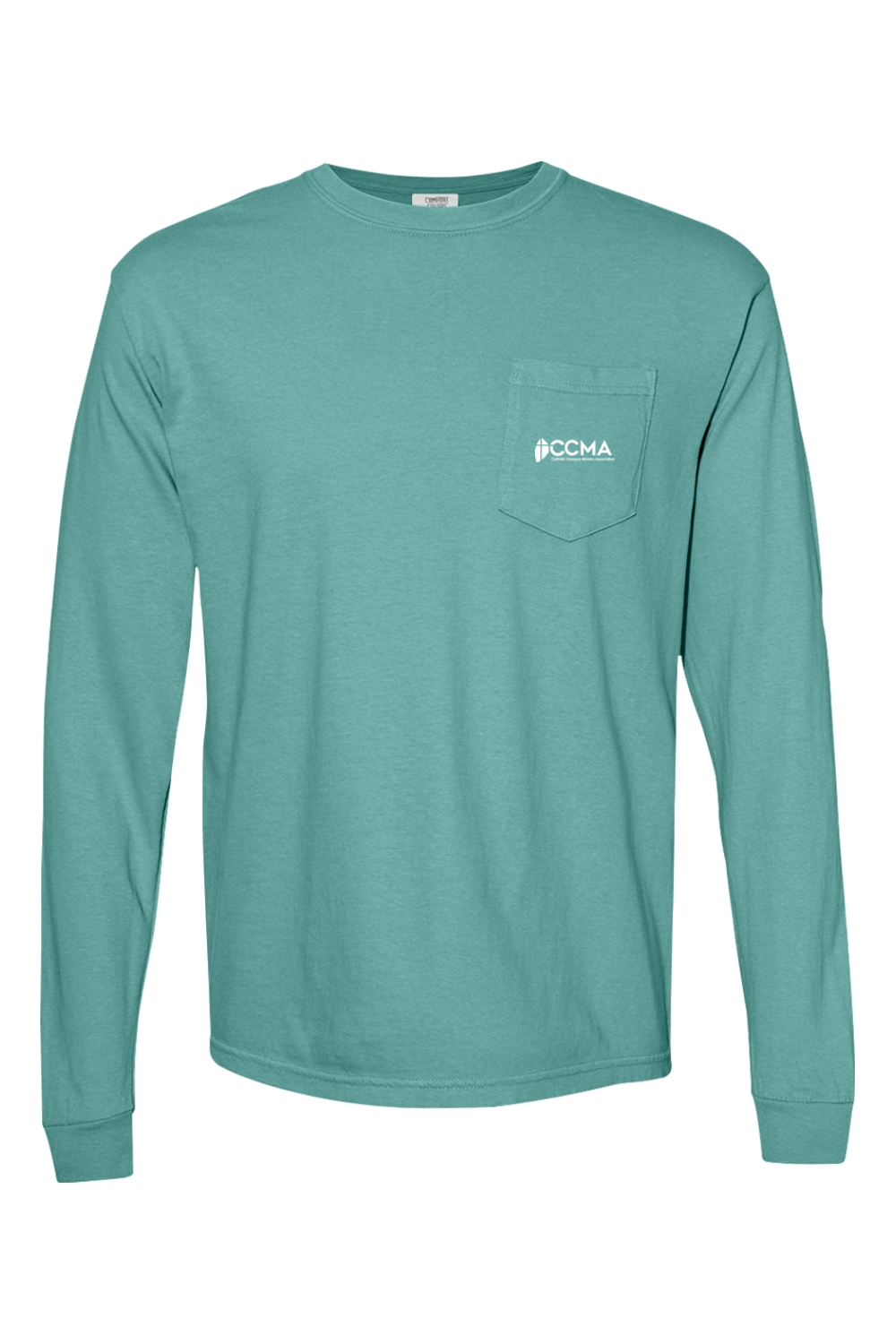 CCMA White Logo Long Sleeve Pocket T-Shirt