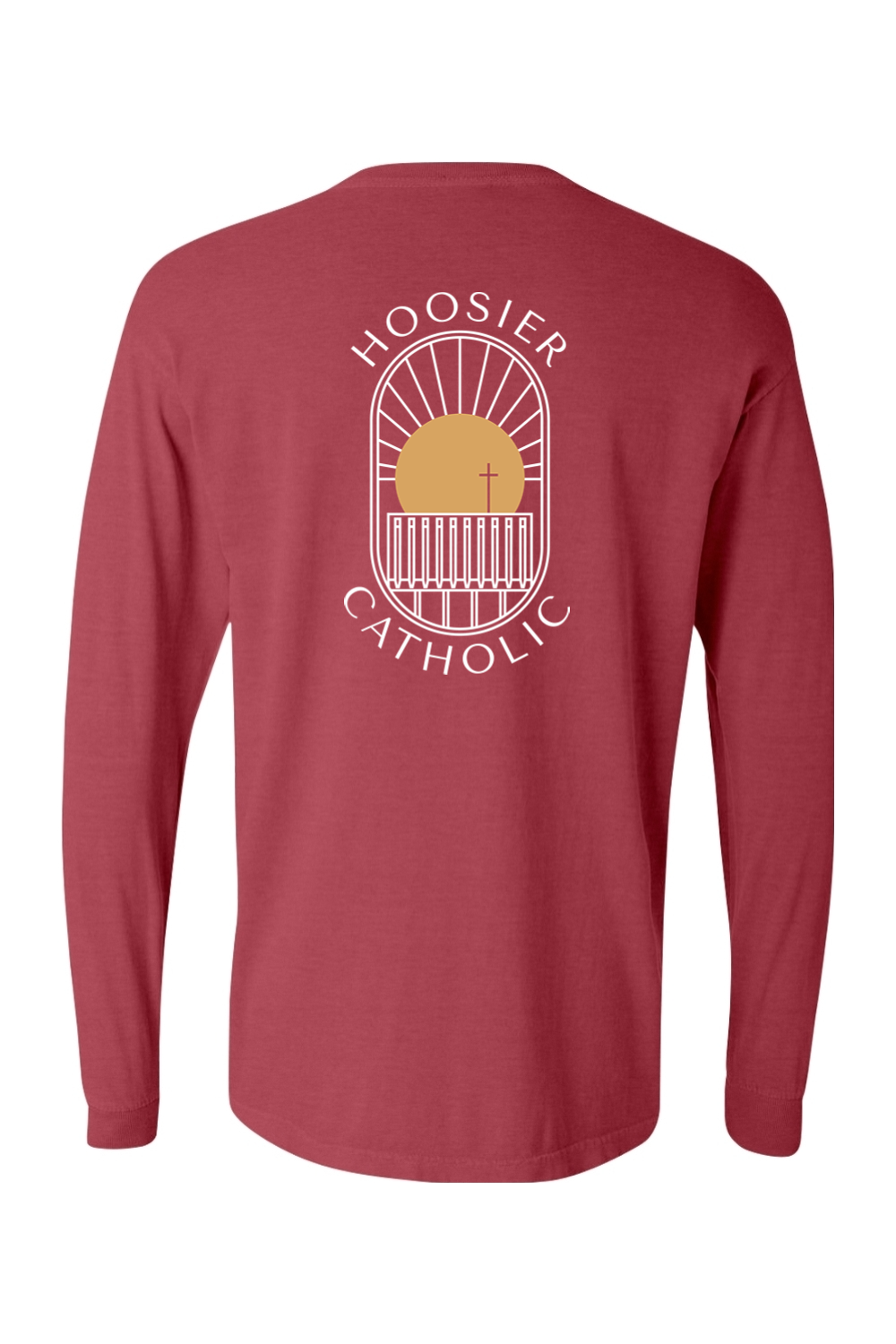 Hoosier Catholic Pigment Dyed Long Sleeve T-Shirt