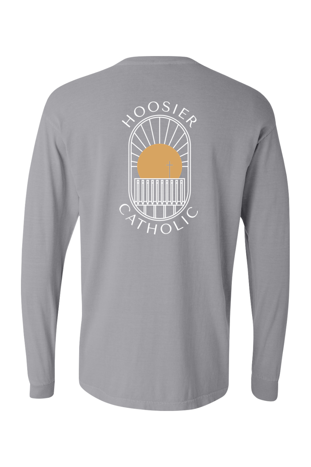 Hoosier Catholic Pigment Dyed Long Sleeve T-Shirt