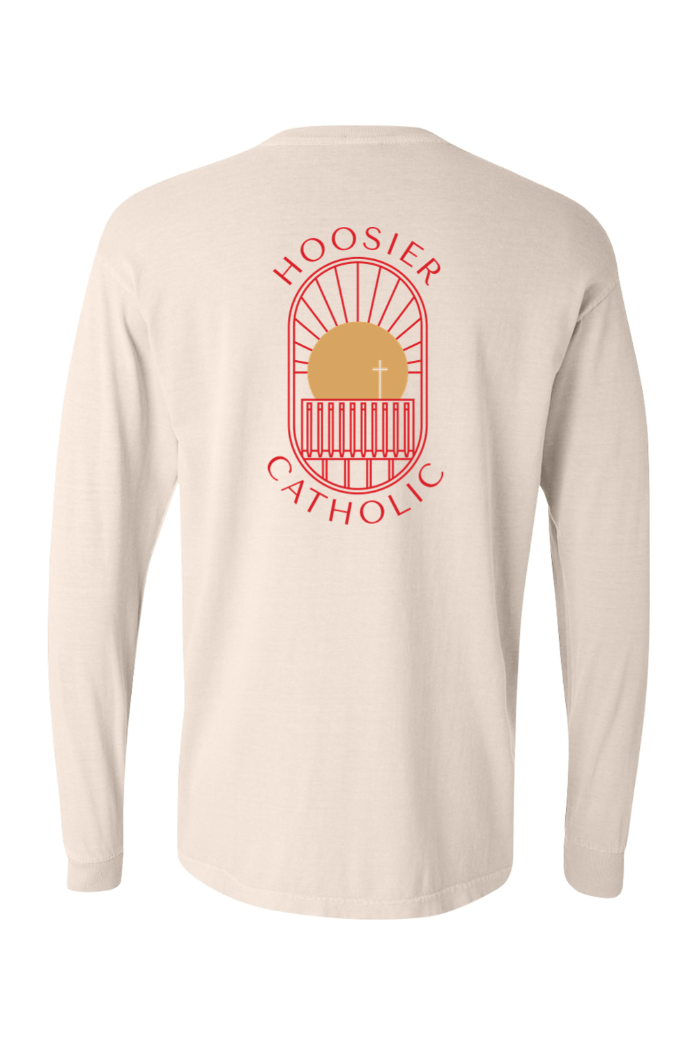 Hoosier Catholic Pigment Dyed Long Sleeve T-Shirt