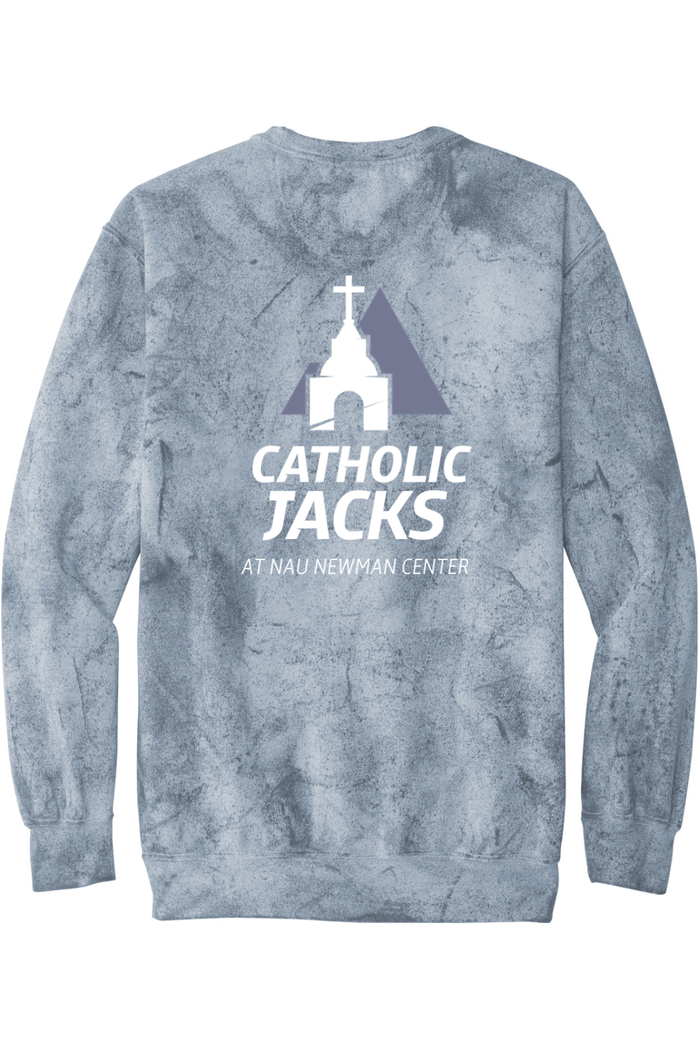 NAU Catholic Jacks Tie Dye Crewneck Sweatshirt