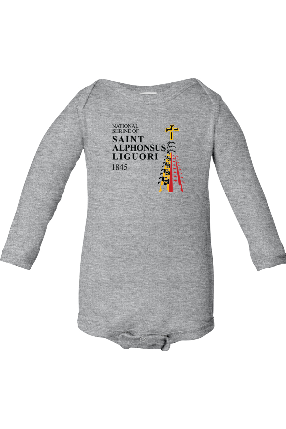 National Shrine of St. Alphonsus Liguori Infant Long Sleeve Baby Bodysuit