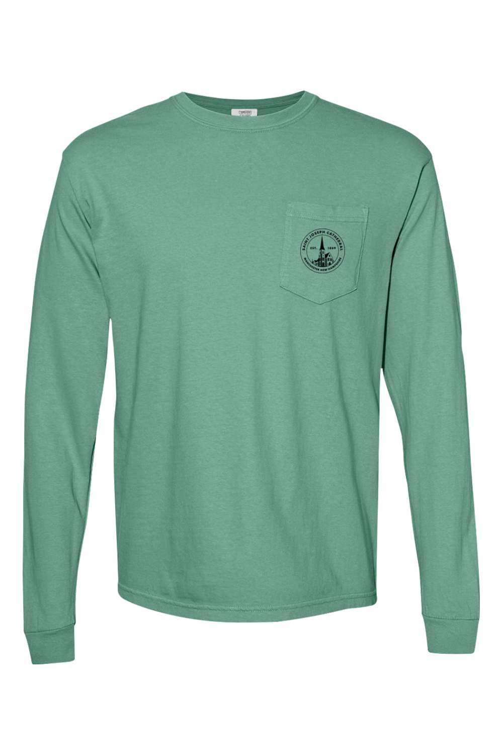 Saint Joseph Cathedral Crest LS Pocket T-shirt