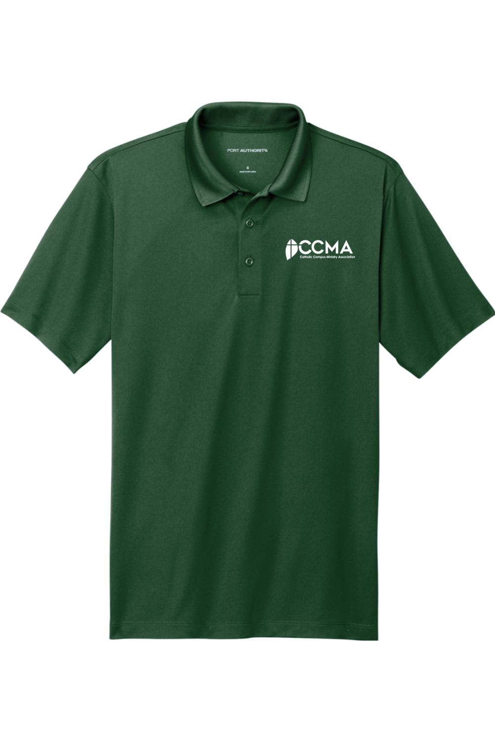 CCMA White Logo Performance Polo