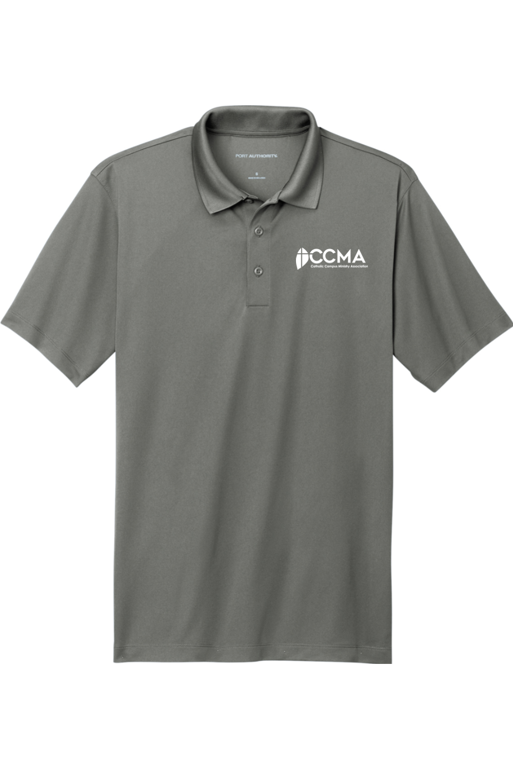 CCMA White Logo Performance Polo