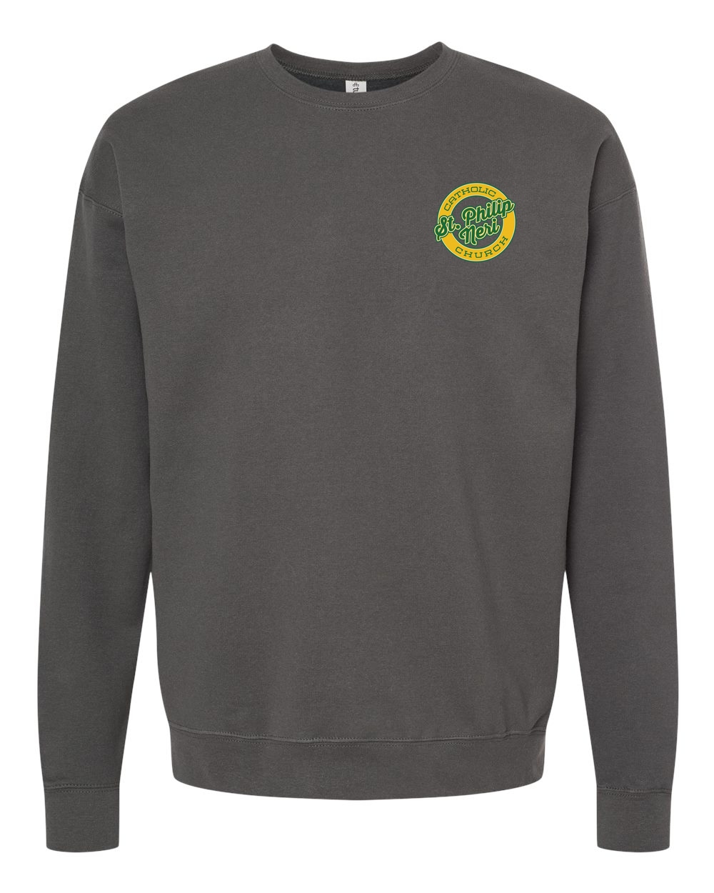 St. Philip Neri 46201 Left Chest Circle Logo Crewneck Parish Gear