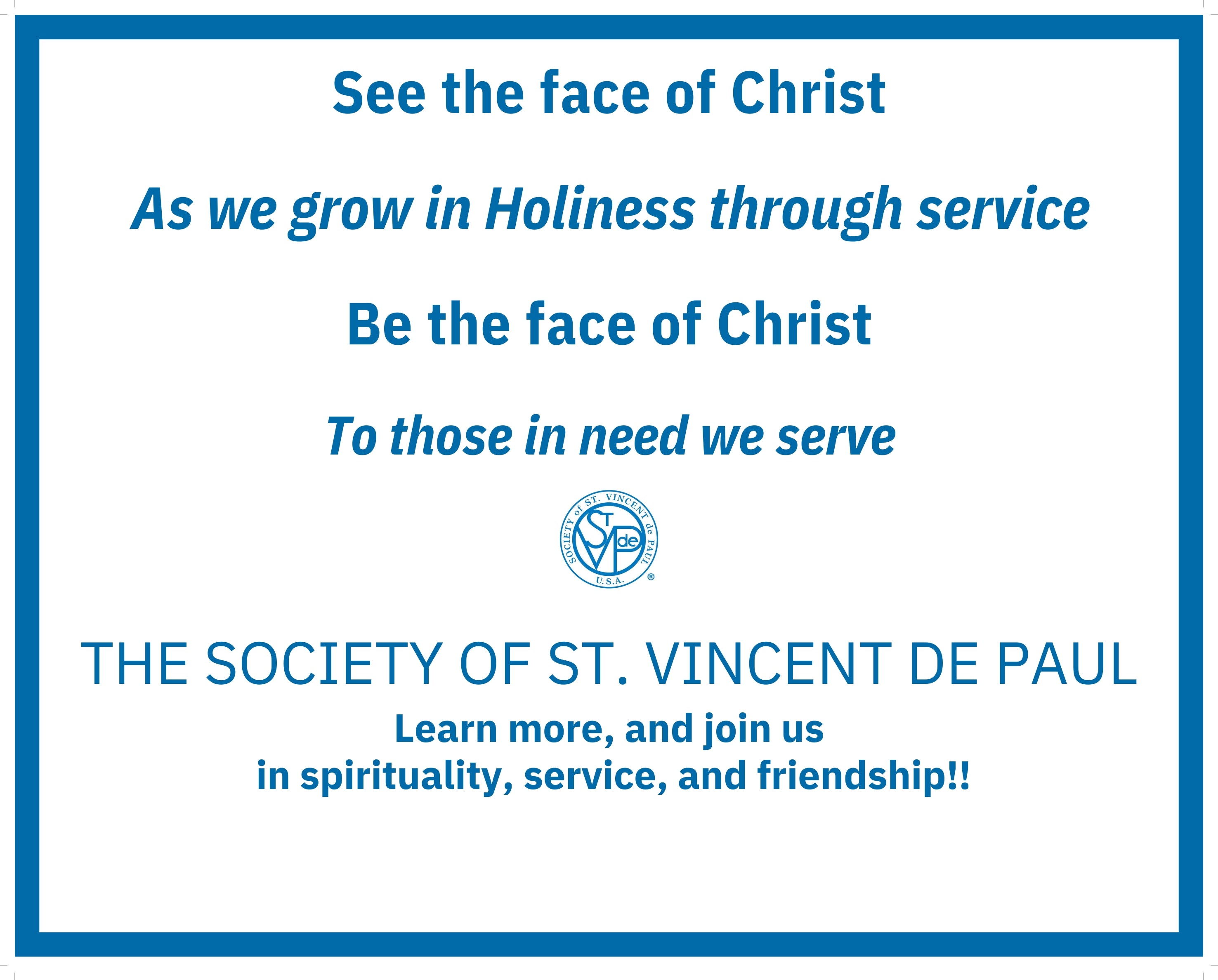 See the Face of Christ Campaign Yard Sign - Digital Download