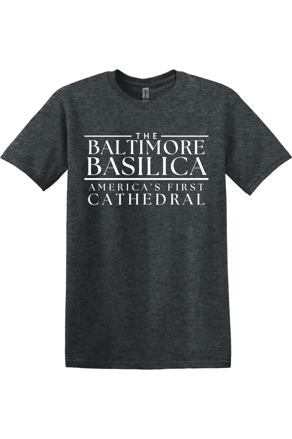 The Baltimore Basilica -  Words logo - Black and White