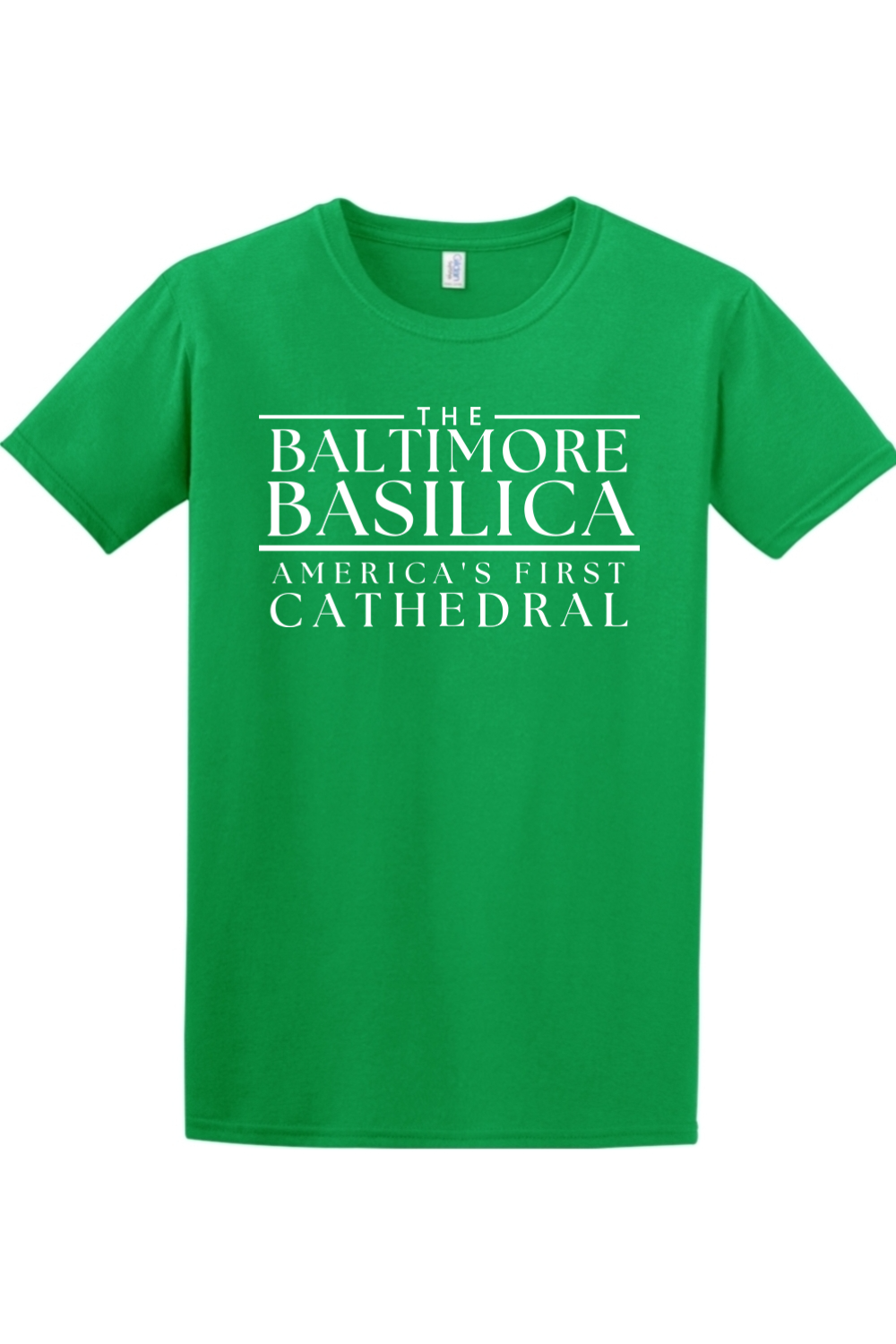 The Baltimore Basilica -  Words logo - Black and White